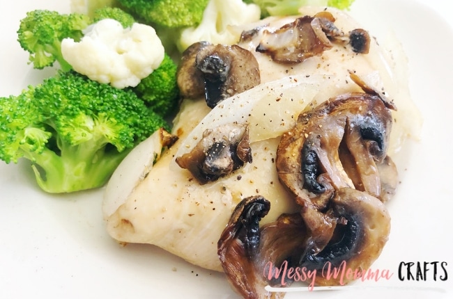 Mushroom and Onion Baked Chicken is such a quick and easy recipe that the whole family will enjoy.