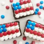 These 4th of July Brownies look like an American flag and only require a few ingredients.