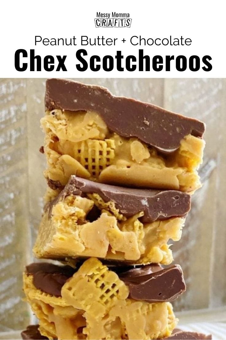 Peanut butter and chocolate Chex scotcheroos.