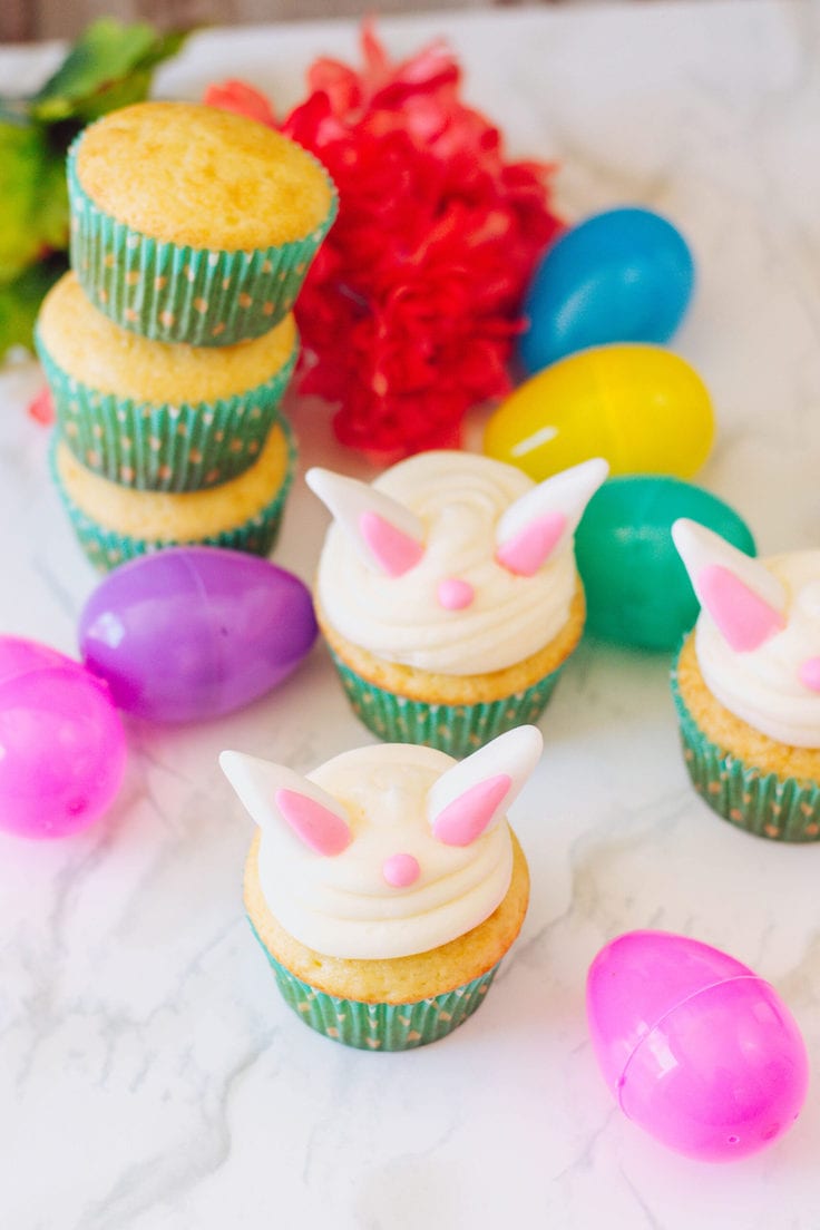 These Easter Bunny Cupcakes will make you go 