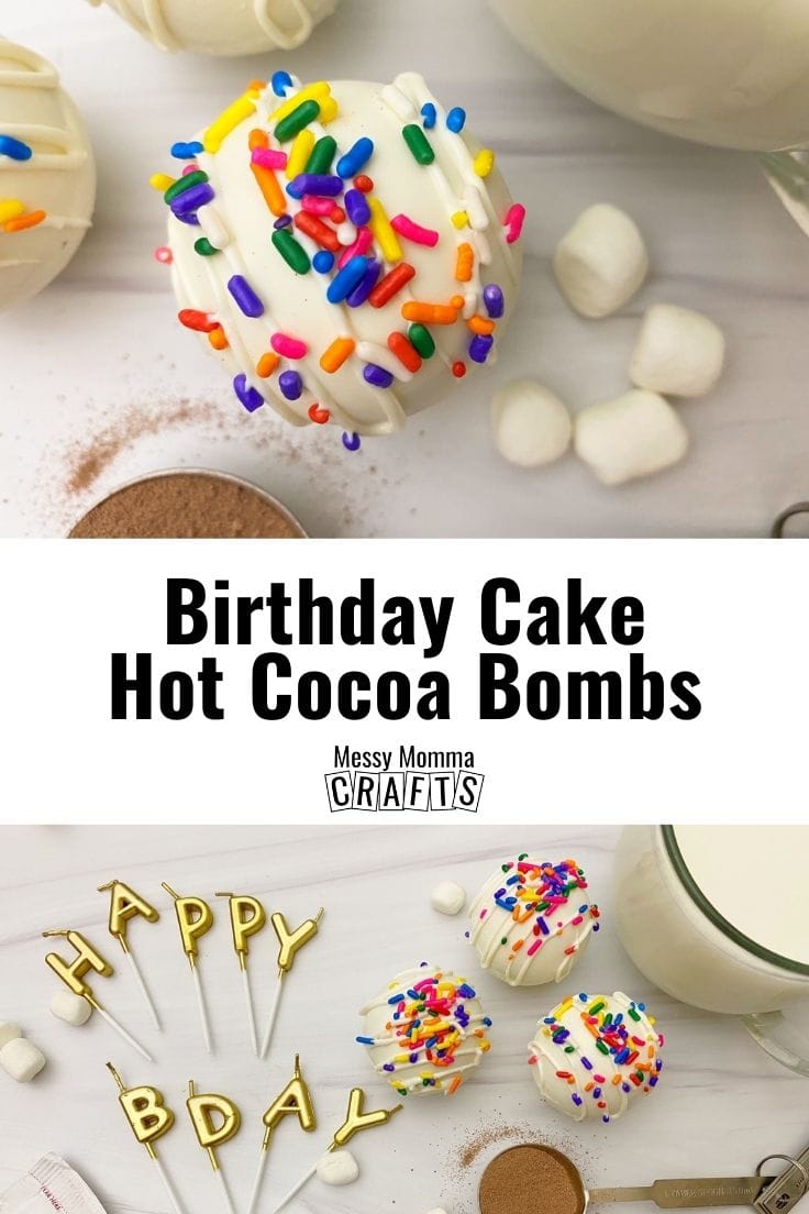 Birthday Cake Hot Cocoa Bombs