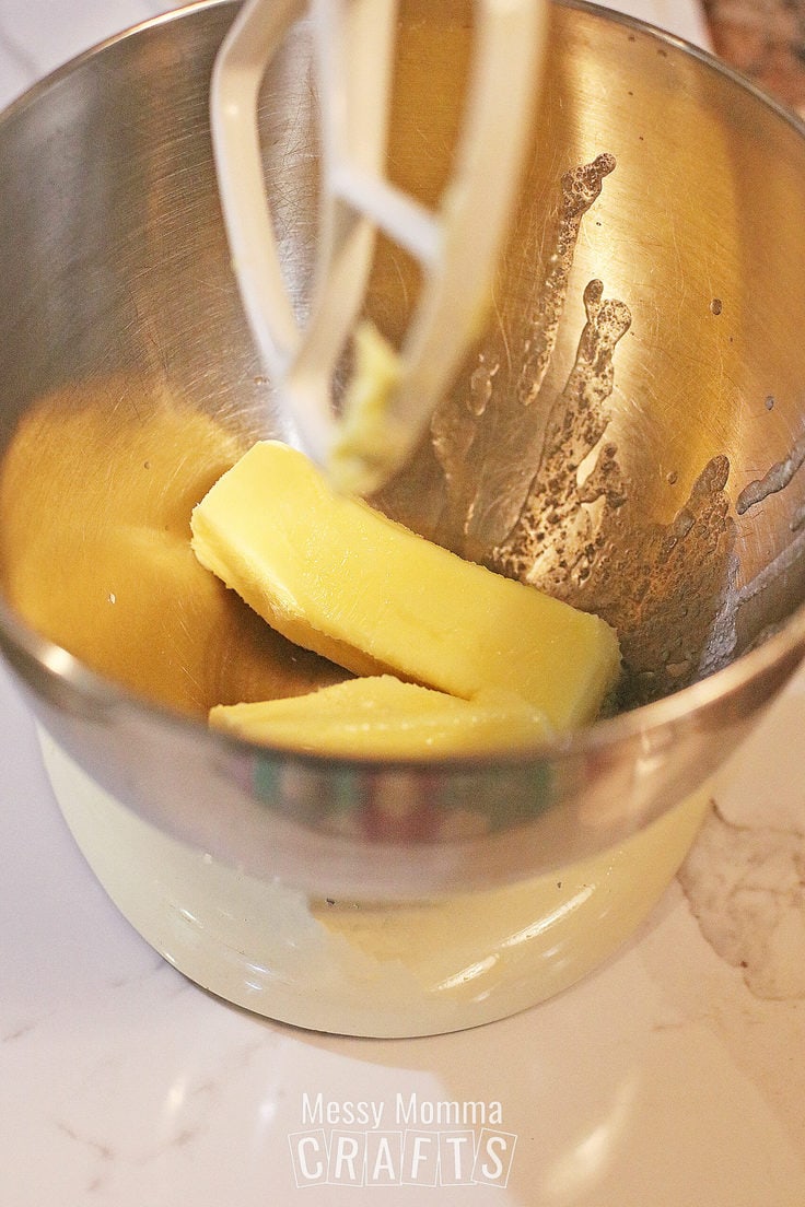 Butter in Mixing Bowl.