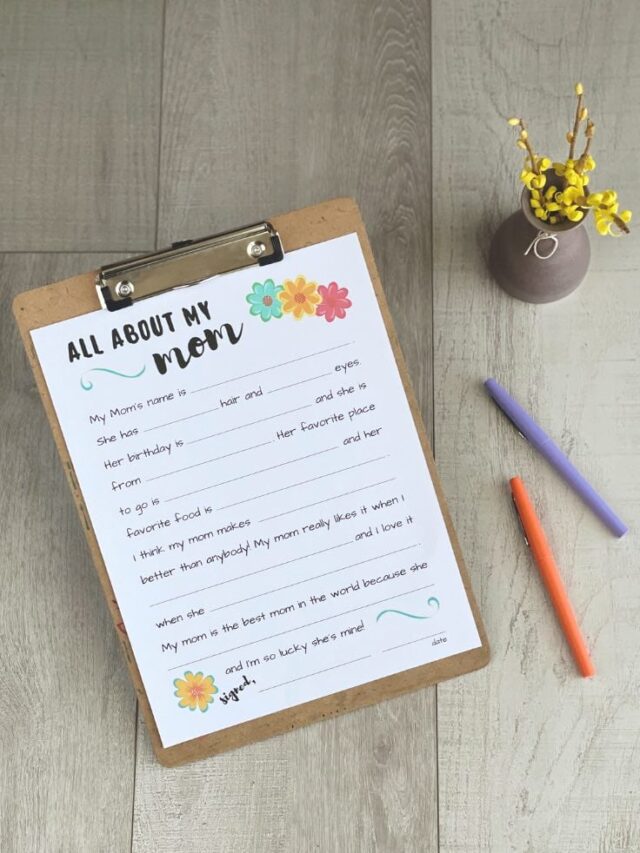 Free All About Mom Printable