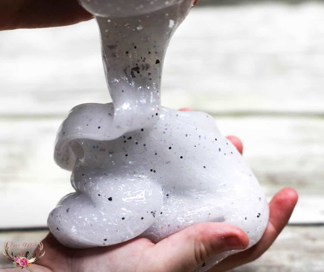 DIY disco ball slime from Ever After in the Woods.