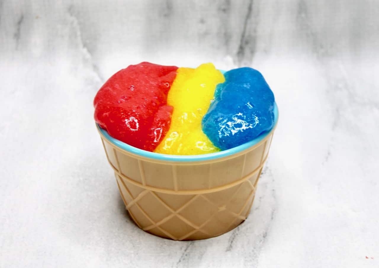 Carnival snow cone slime from Ever After in the Woods.
