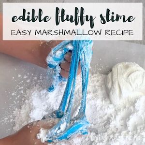Edible fluffy slime easy marshmallow recipe from Trish Sutton.