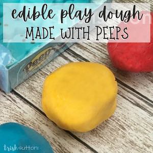 Edible play dough made with Peeps from Trish Sutton.