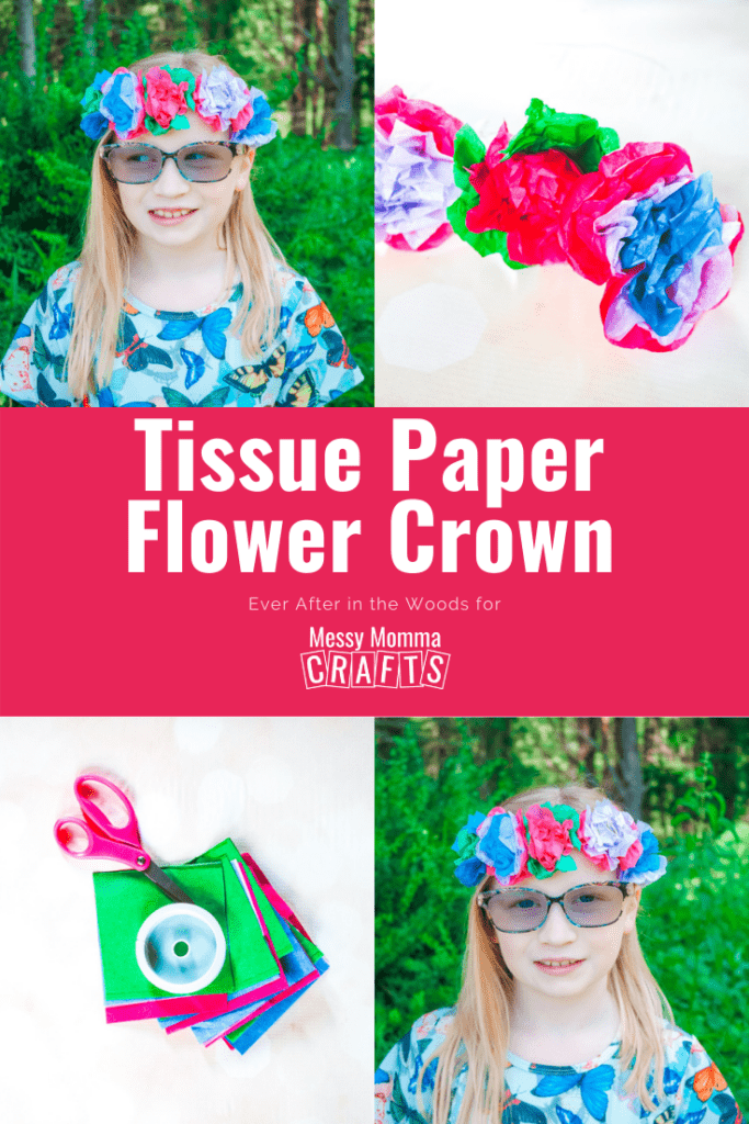 How to Make a Flower Crown from Tissue Paper Messy
