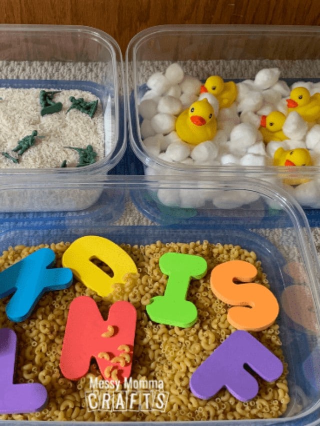 Sensory Bins For Toddlers Messy Momma Crafts