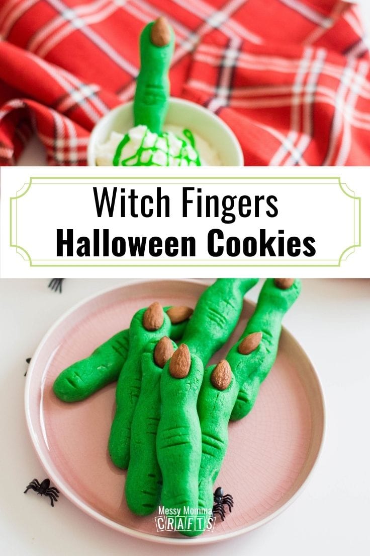 Witch finger cookies spooky Halloween baking recipe