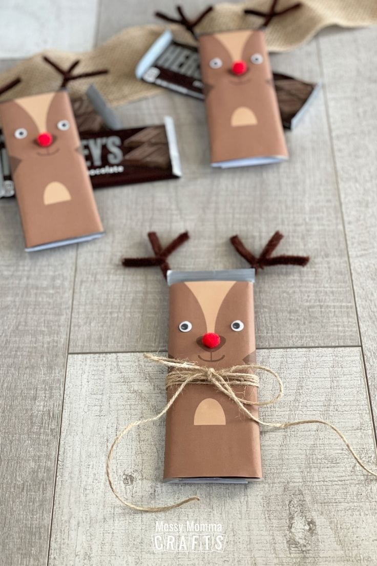 Reindeer Candy Bar Gift Wrappers Free Printable