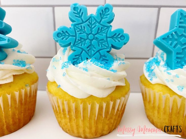 Snowflake Cupcakes.