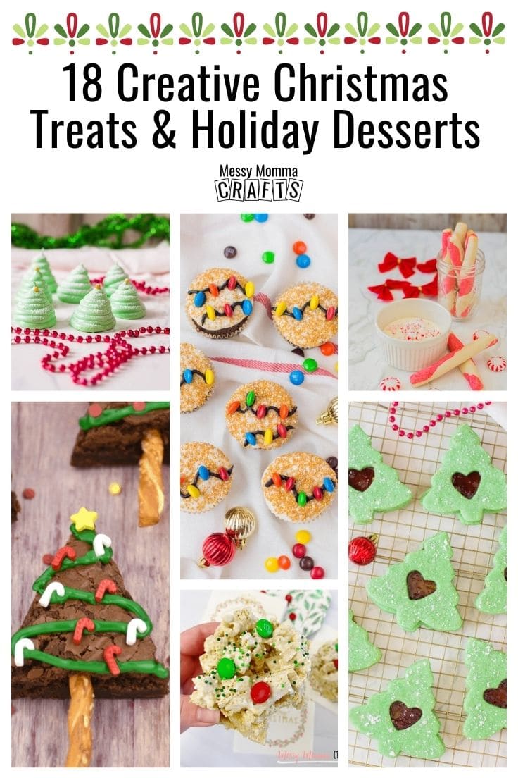 18 creative Christmas treats and holiday desserts.