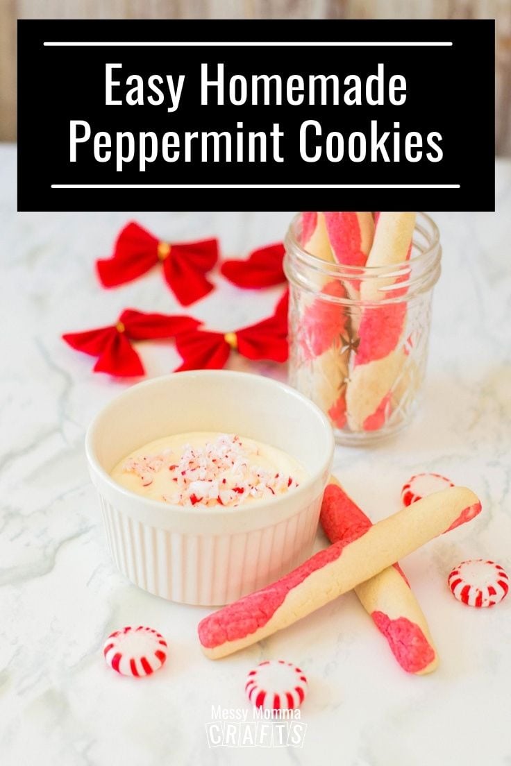 Easy homemade peppermint cookies.