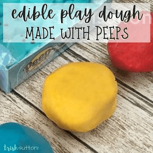 Edible Play Dough made with Peeps.