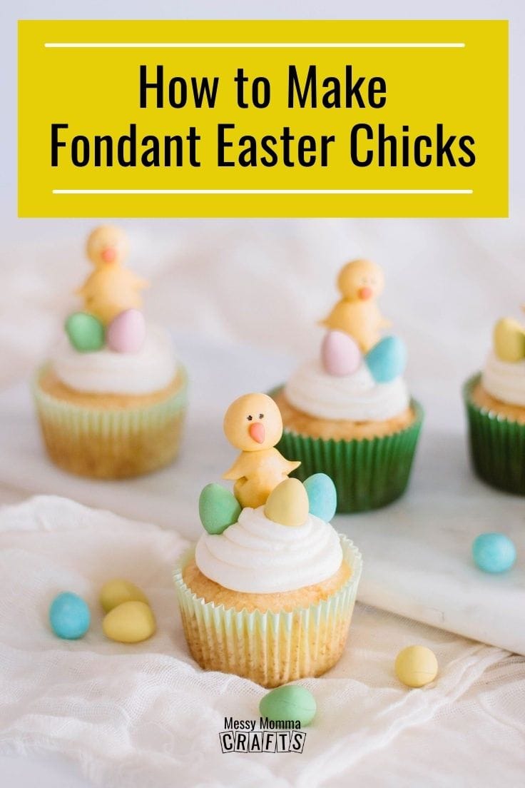 How to make fondant Easter chicks.