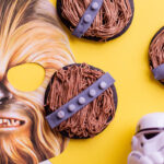 Chewbacca cookies decorated Star Wars Wookiee cookies.