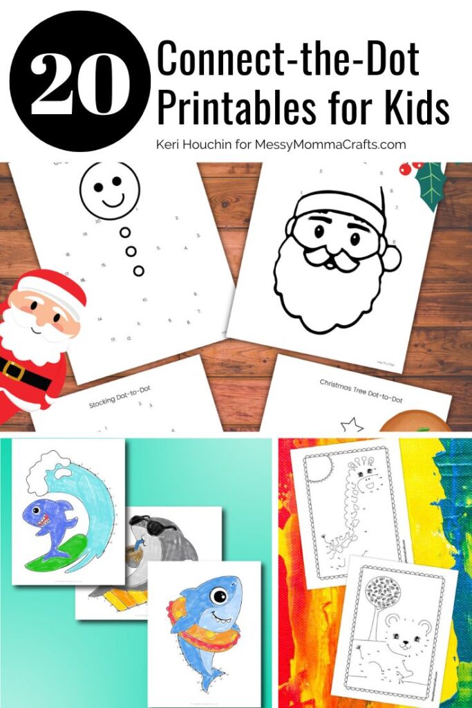 20 Dot to Dot Printable Pages and Worksheets