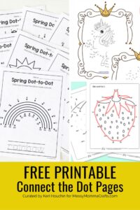 20 Dot to Dot Printable Pages and Worksheets