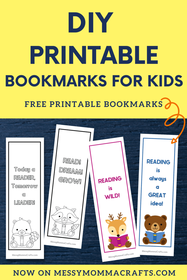 DIY printable bookmarks for kids: free printable bookmarks.