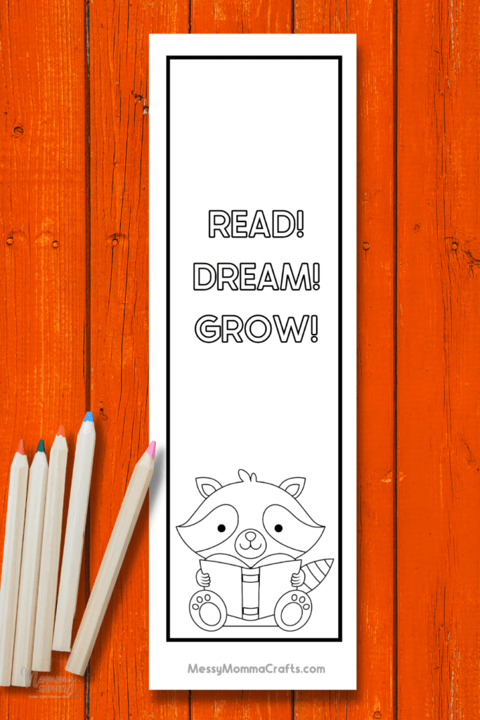 DIY Bookmarks For Kids- Includes Printable Bookmarks to Color