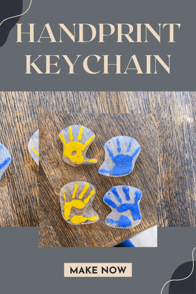 Handprint Keychain - Cute DIY Gift - Messy Momma Crafts