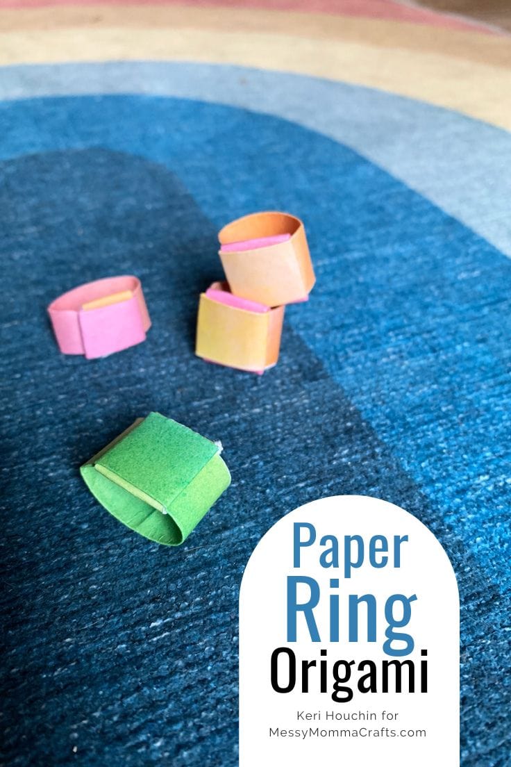 Paper ring origami.