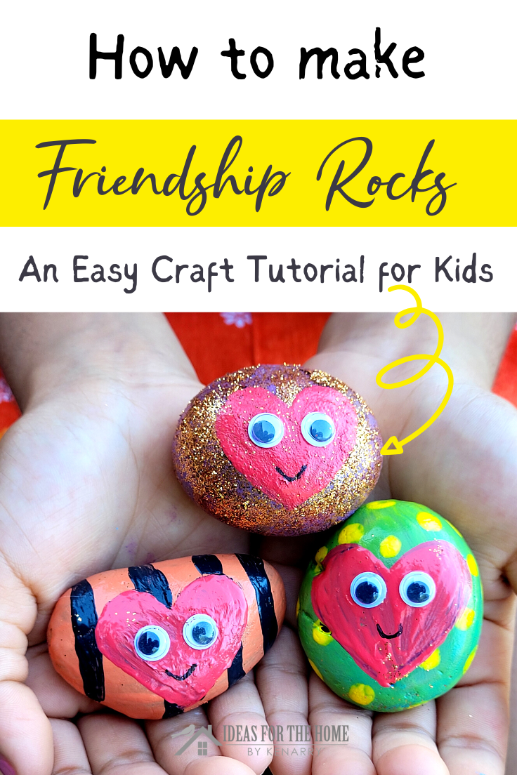 Invite your child's friends over for a fun Friendship Rocks exchange. Use this easy tutorial to help kids paint and personalize these rocks to give to their sweet friends. 