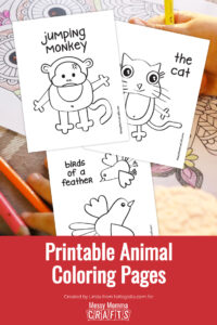 Printable Animal Coloring Pages - Messy Momma Crafts