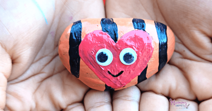 A Friendship Rock in a Child's Hands