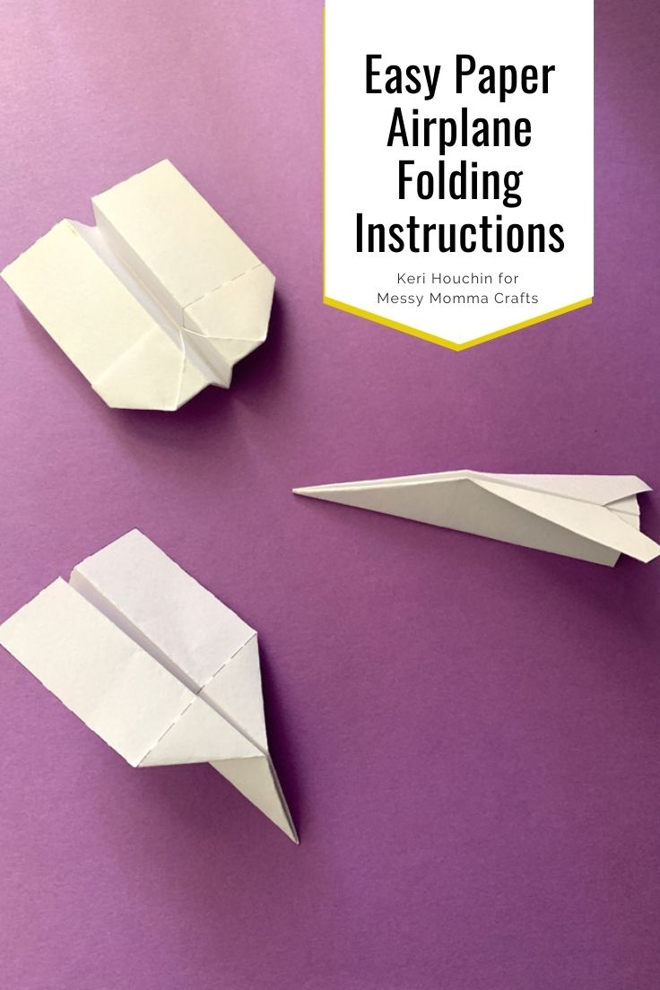 Three different paper airplanes with text overlay that reads 