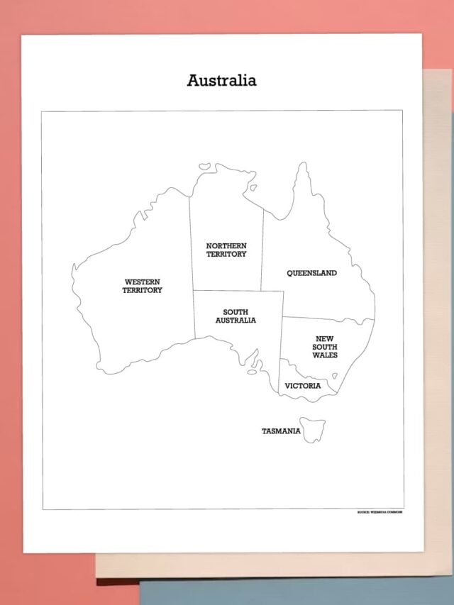 Free Printable Map Of Australia