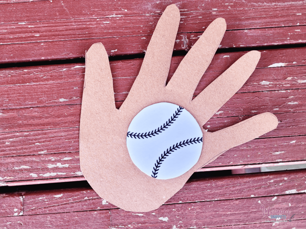 Easy Baseball Handprint Craft