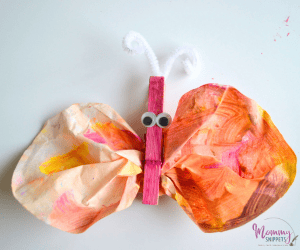 coffee filter butterfly craft