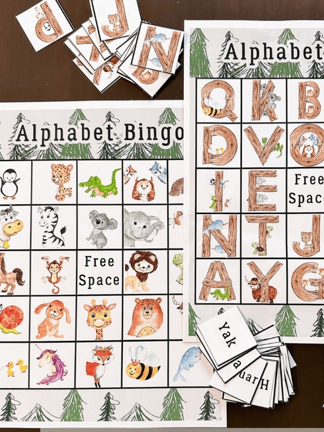 DIY Alphabet BINGO Magnet Game
