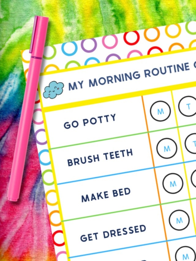 Printable Morning Routine Checklist for Kids