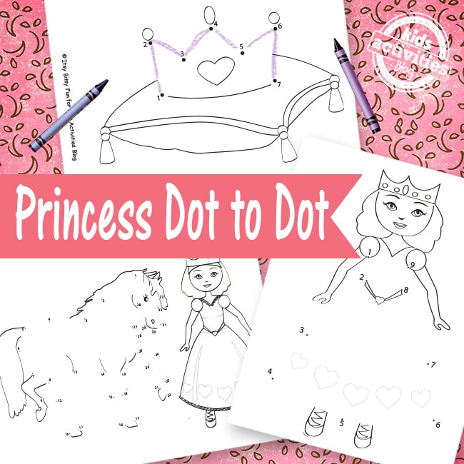 Princess Dot To Dot pages