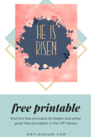 He is risen Easter printable